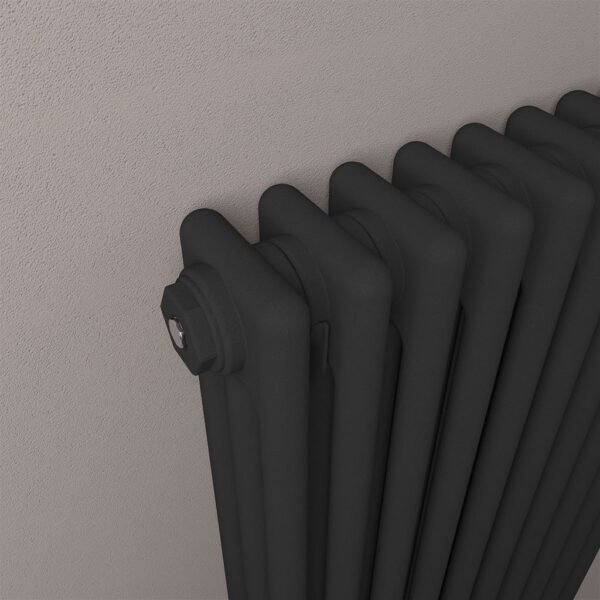 Eastbrook Rivassa 3 Column Radiator Matt Black - Image 16