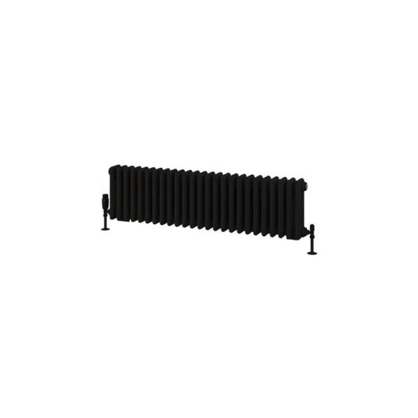 Eastbrook Rivassa 3 Column Radiator Matt Black