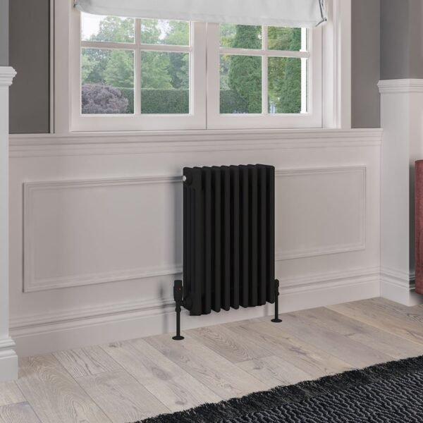 Eastbrook Rivassa 4 Column Radiator Matt Black - Image 5