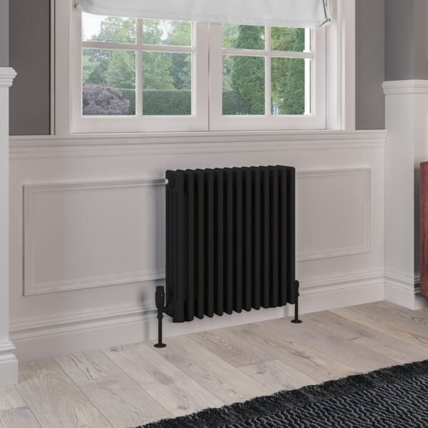 Eastbrook Rivassa 4 Column Radiator Matt Black - Image 6