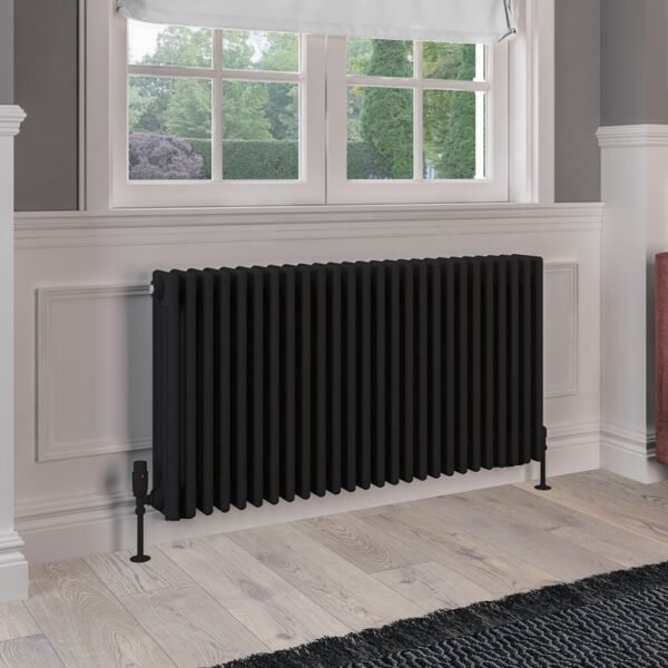 Eastbrook Rivassa 4 Column Radiator Matt Black - Image 9