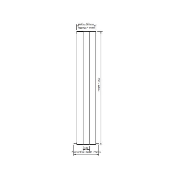 Eastbrook Vesima Aluminium Designer Radiator Matt Anthracite - Image 18
