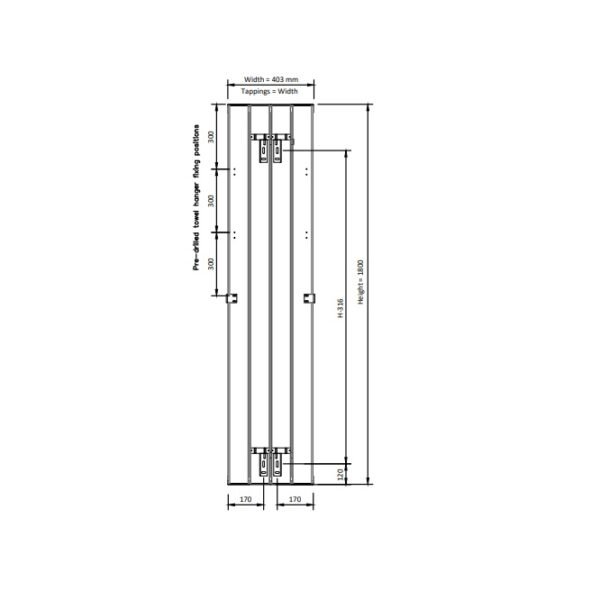 Eastbrook Vesima Aluminium Designer Radiator Matt Anthracite - Image 19