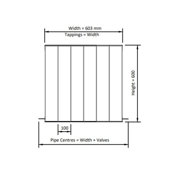 Eastbrook Vesima Aluminium Designer Radiator Matt Anthracite - Image 13