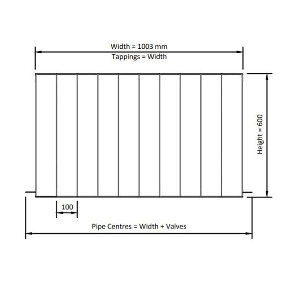 Eastbrook Vesima Aluminium Designer Radiator Matt Anthracite - Image 15