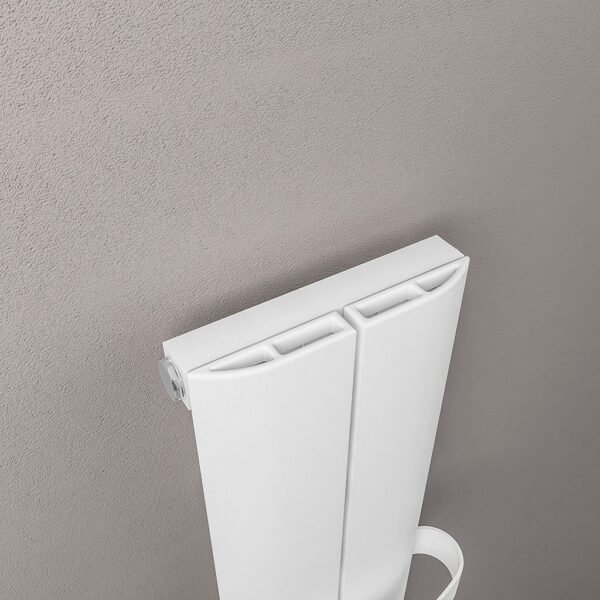 Eastbrook Berlini Aluminium Single Designer Radiator Matt White - Image 3