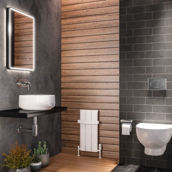 Eastbrook Peretti Aluminium Designer Radiator Matt White