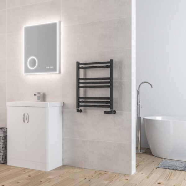 Eastbrook Velor Designer Heated Towel Rail Matt Anthracite