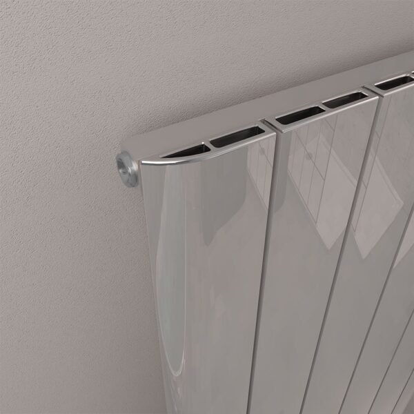 Eastbrook Peretti Aluminium Designer Radiator Polished Aluminium - Image 3