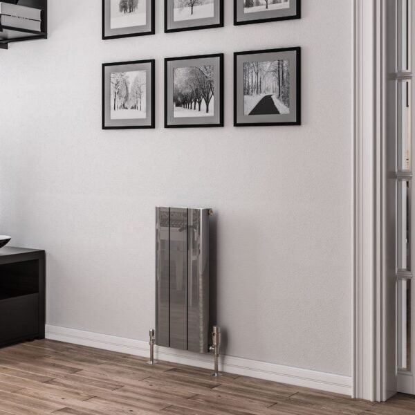 Eastbrook Peretti Aluminium Designer Radiator Polished Aluminium