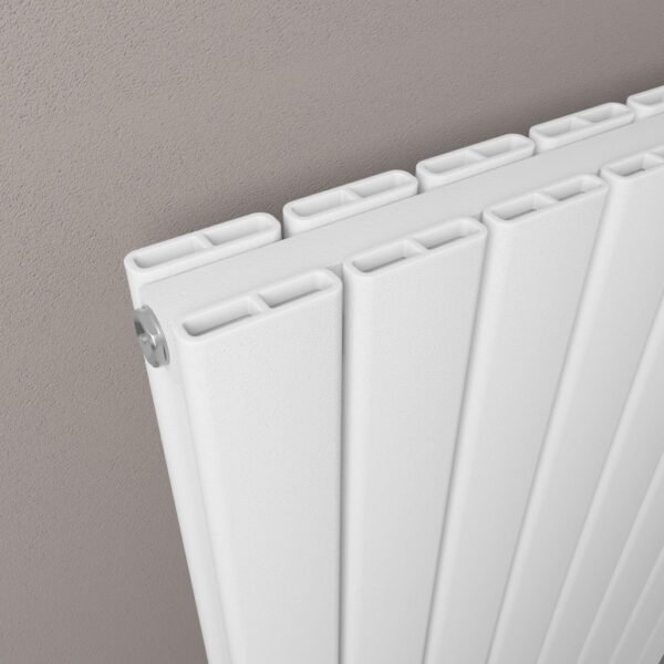 Eastbrook Hadleigh Aluminium Designer Radiator Matt White - Image 3