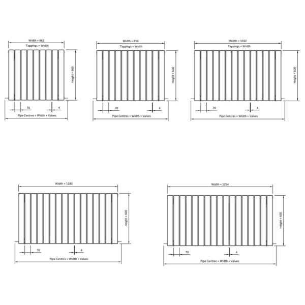 Eastbrook Addington Type 20 Aluminium Designer Radiator Matt Anthracite - Image 20
