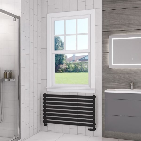 Eastbrook Tunstall Designer Heated Towel Rail Matt Black