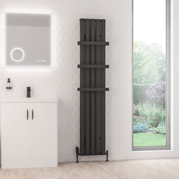Eastbrook Kelmscott Aluminium Designer Radiator Matt Anthracite - Image 16