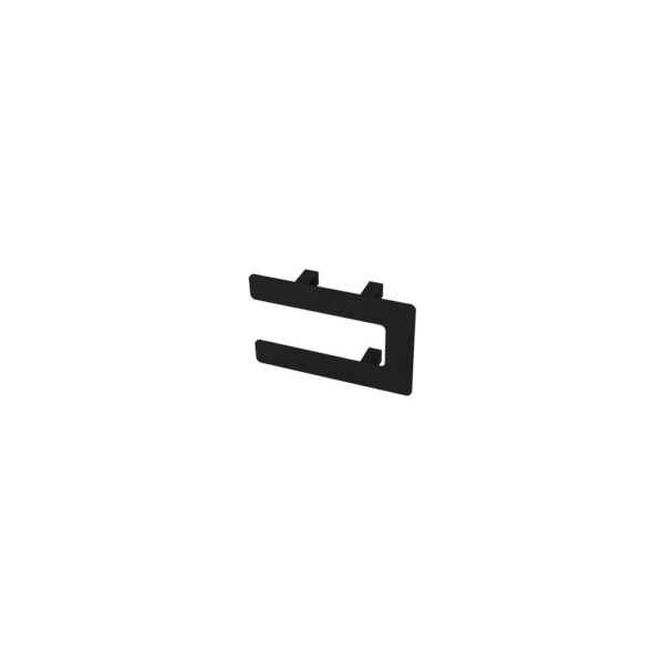 Eastbrook Double Flat Style Towel Hanger Matt Black