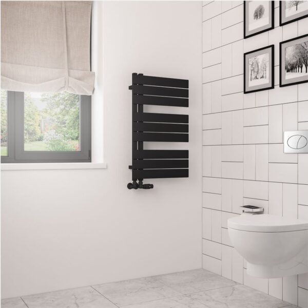 Eastbrook Helmsley Designer Heated Towel Rail Matt Black