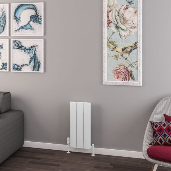Eastbrook Withington Aluminium Designer Radiator Matt White