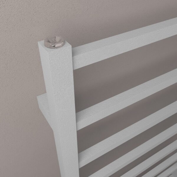 Eastbrook Tuscan Square Straight Heated Towel Rail Matt Grey - Image 3
