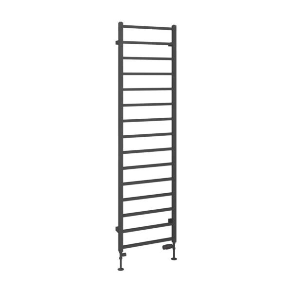 Eastbrook Tuscan Square Straight Heated Towel Rail Matt Anthracite - Image 8
