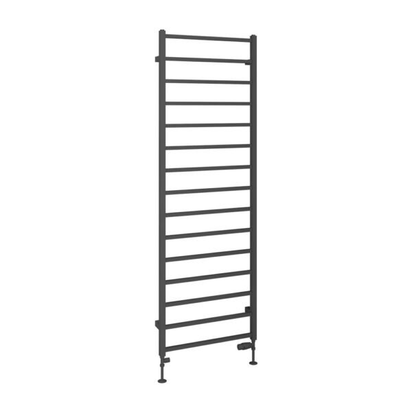 Eastbrook Tuscan Square Straight Heated Towel Rail Matt Anthracite - Image 9