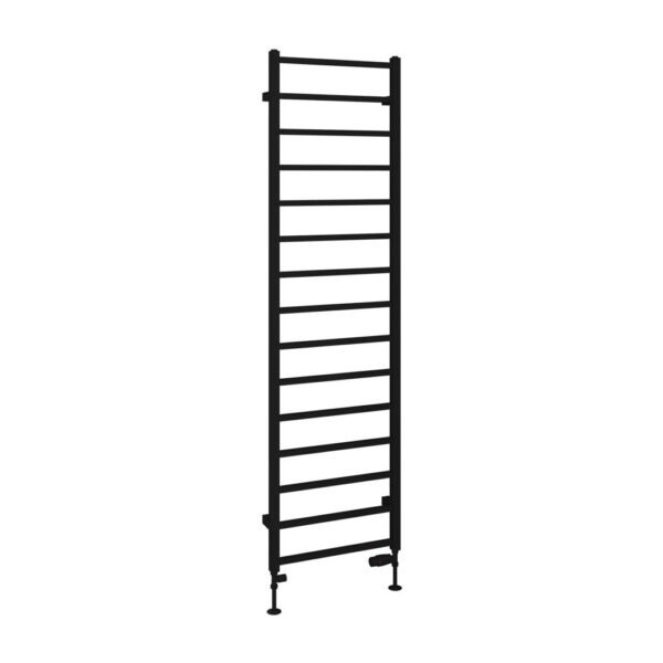 Eastbrook Tuscan Square Straight Heated Towel Rail Matt Black - Image 8