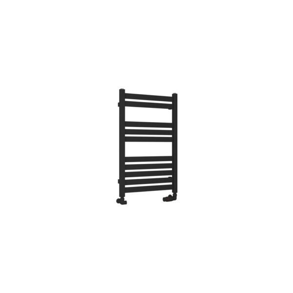 Eastbrook Defford Designer Straight Heated Towel Rail Matt Black