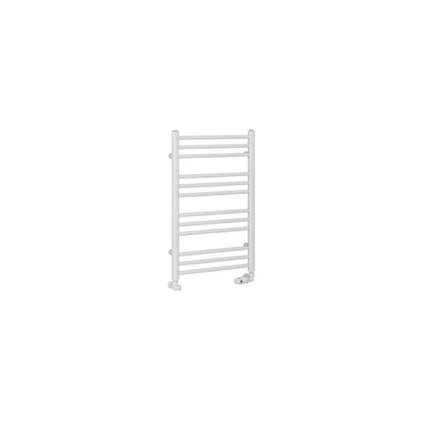 Eastbrook Corinium Round Straight Heated Towel Rail Gloss White - Image 2
