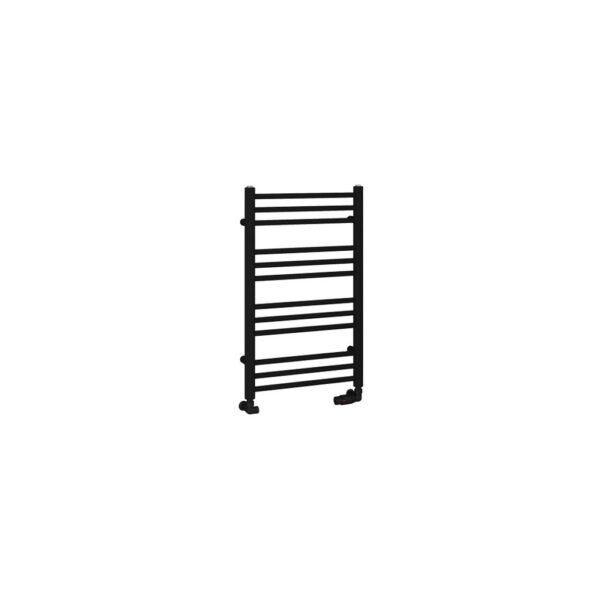 Eastbrook Corinium Round Straight Heated Towel Rail Matt Black - Image 2