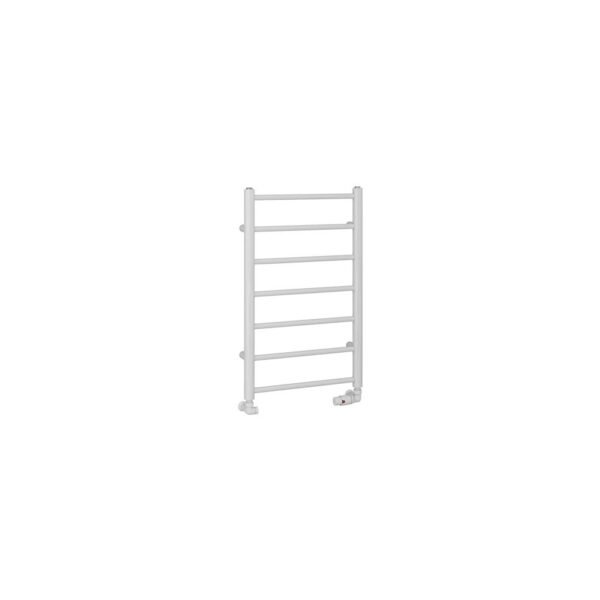 Eastbrook Tuscan Round Straight Heated Towel Rail Gloss White - Image 2