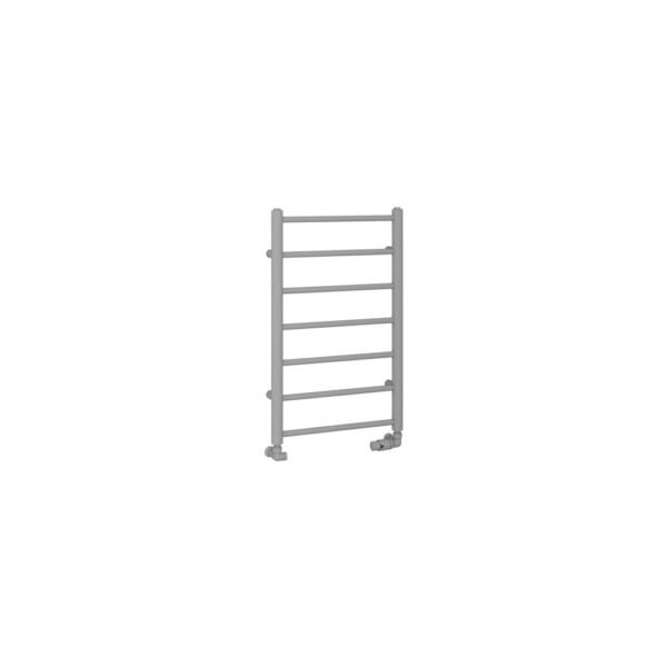 Eastbrook Tuscan Round Straight Heated Towel Rail Matt Grey - Image 2