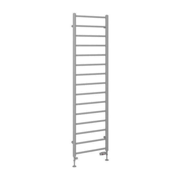Eastbrook Tuscan Round Straight Heated Towel Rail Matt Grey - Image 8