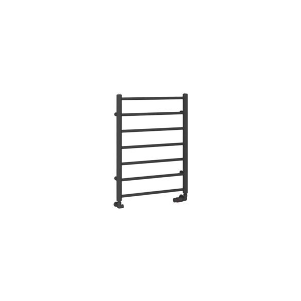 Eastbrook Tuscan Round Straight Heated Towel Rail Matt Anthracite - Image 5