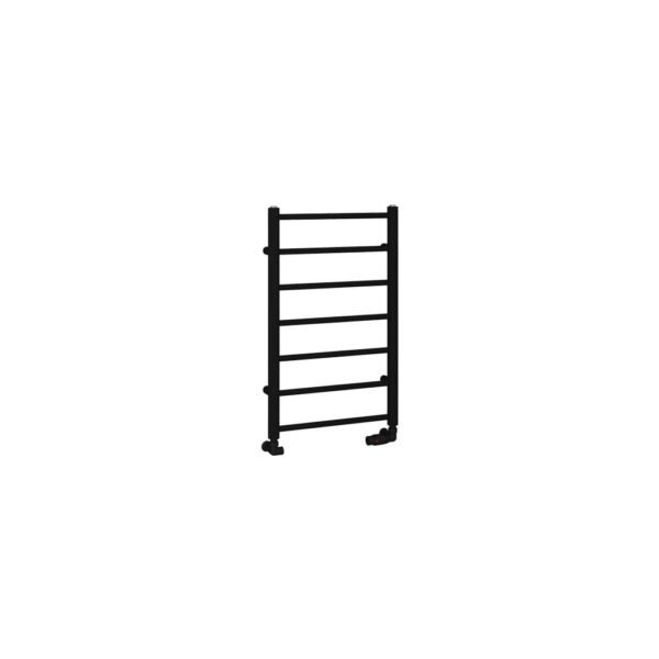 Eastbrook Tuscan Round Straight Heated Towel Rail Matt Black - Image 2