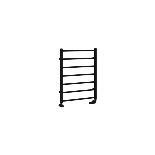 Eastbrook Tuscan Round Straight Heated Towel Rail Matt Black - Image 5