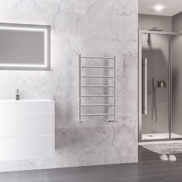 Eastbrook Tuscan Round Straight Heated Towel Rail Chrome