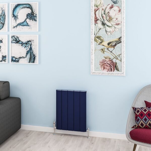 Eastbrook Withington Aluminium Designer Radiator Matt Cobalt Blue