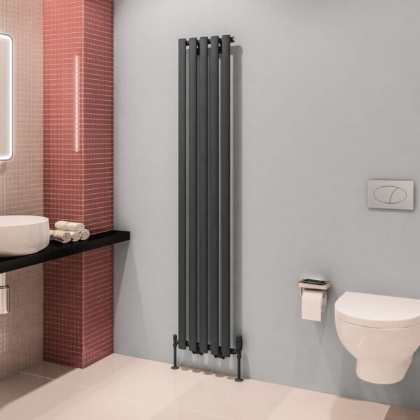 Eastbrook Tunstall Designer Radiator Matt Anthracite - Image 5