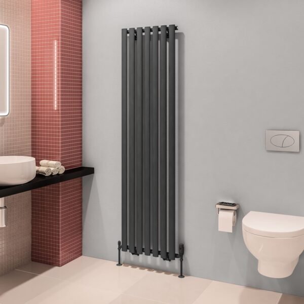 Eastbrook Tunstall Designer Radiator Matt Anthracite - Image 6