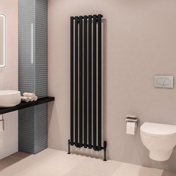 Eastbrook Tunstall Designer Radiator Matt Black - Image 6
