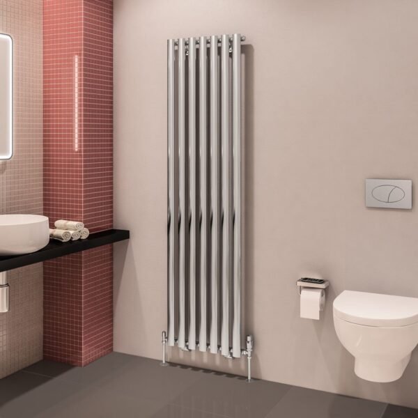 Eastbrook Tunstall Double Designer Radiator Chrome - Image 3