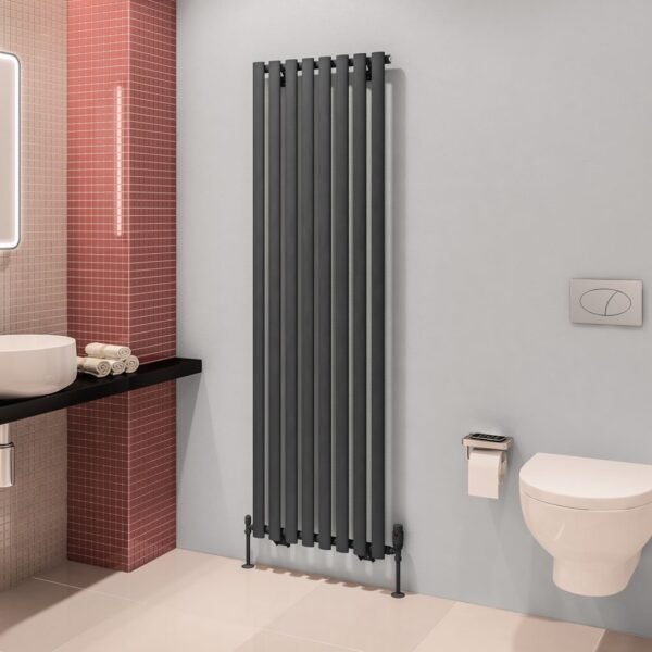 Eastbrook Tunstall Designer Radiator Matt Anthracite - Image 7