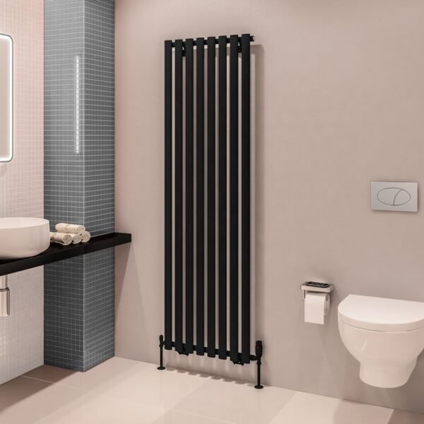 Eastbrook Tunstall Designer Radiator Matt Black - Image 7