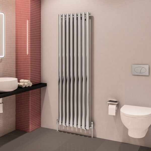 Eastbrook Tunstall Double Designer Radiator Chrome - Image 4