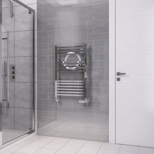 Eastbrook Tuscan Square Multirail Straight Heated Towel Rail Chrome - Image 2