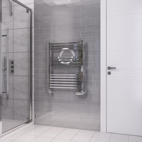 Eastbrook Tuscan Square Multirail Straight Heated Towel Rail Chrome - Image 3