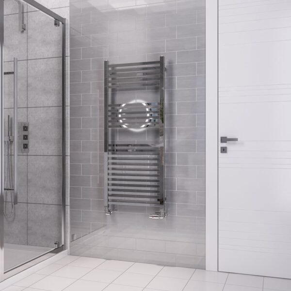 Eastbrook Tuscan Square Multirail Straight Heated Towel Rail Chrome - Image 4