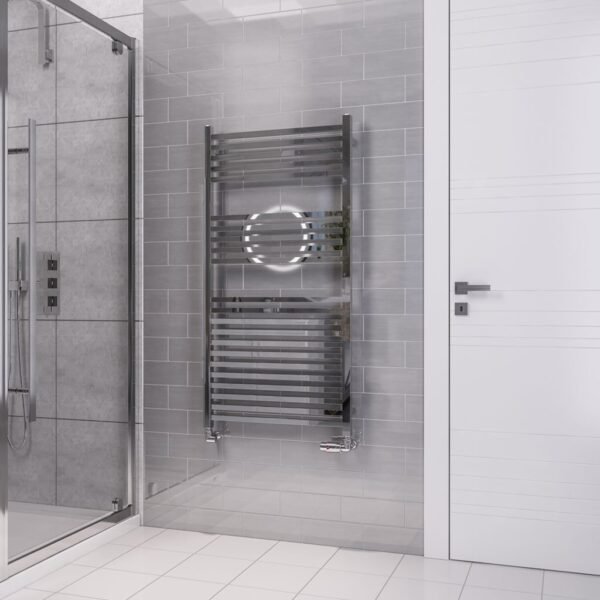 Eastbrook Tuscan Square Multirail Straight Heated Towel Rail Chrome - Image 5