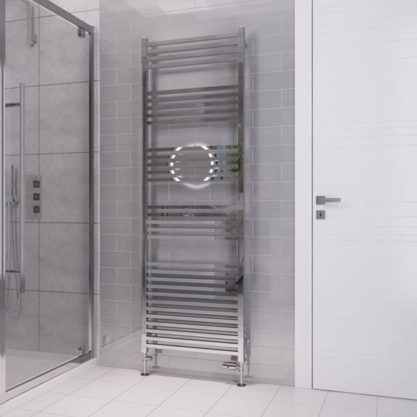 Eastbrook Tuscan Square Multirail Straight Heated Towel Rail Chrome - Image 7