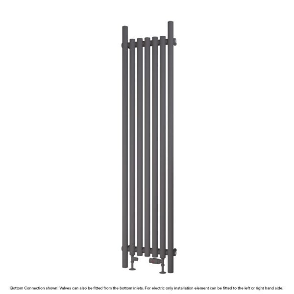 Eastbrook Lambourne Single Designer Radiator Matt Anthracite - Image 4
