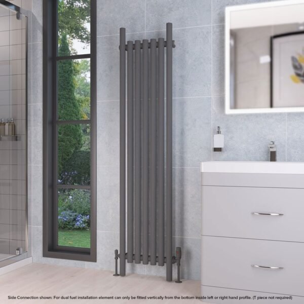 Eastbrook Lambourne Single Designer Radiator Matt Anthracite - Image 8